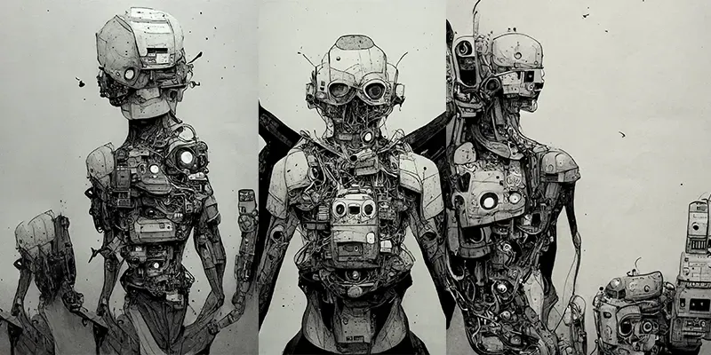 Detailed Android Art generated by undefined