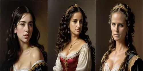 Baroque Celebrity Portraits generated by stable-diffusion