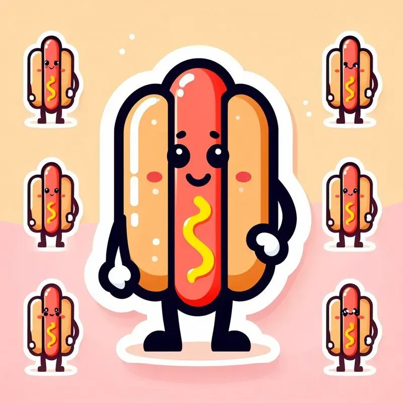 Cute Fastfood Stickers