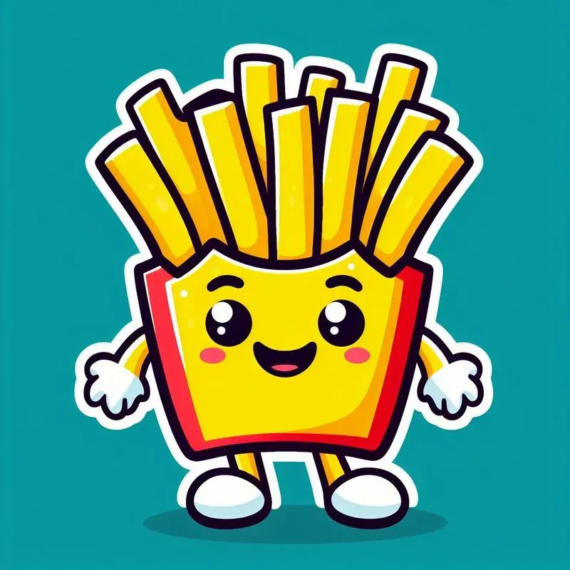 Cute Fastfood Stickers