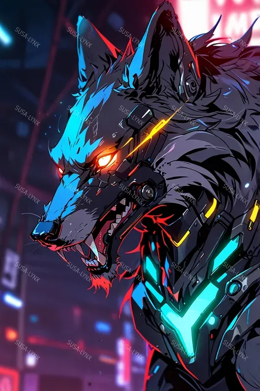 Colorful Acid Anime Characters