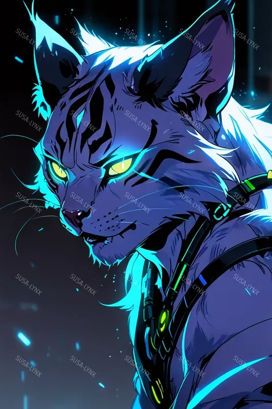 Colorful Acid Anime Characters