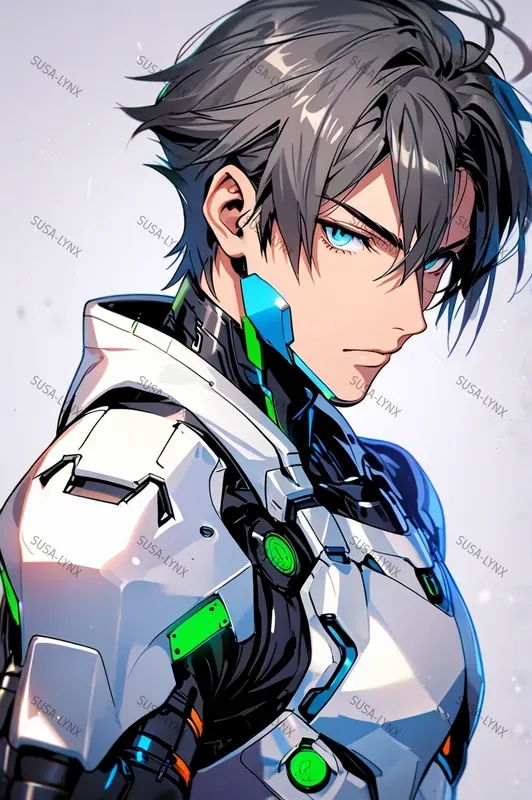 Colorful Acid Anime Characters