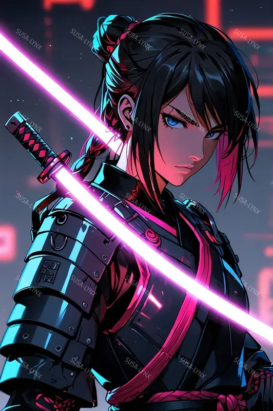 Colorful Acid Anime Characters