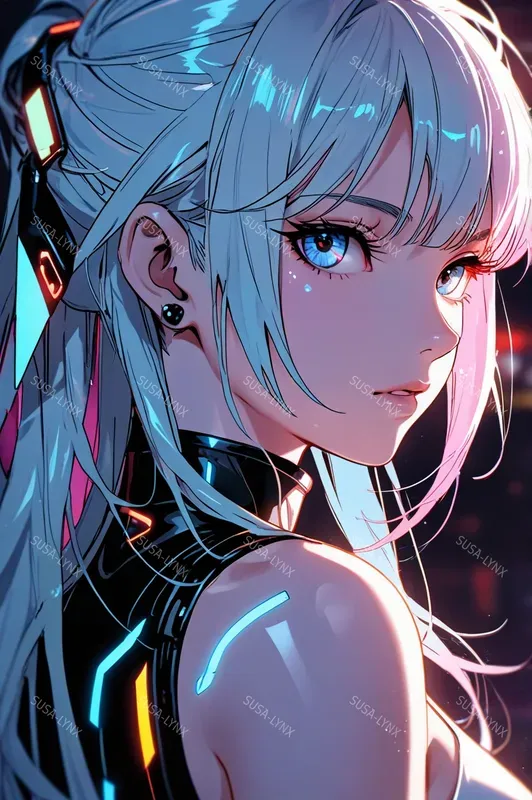 Colorful Acid Anime Characters