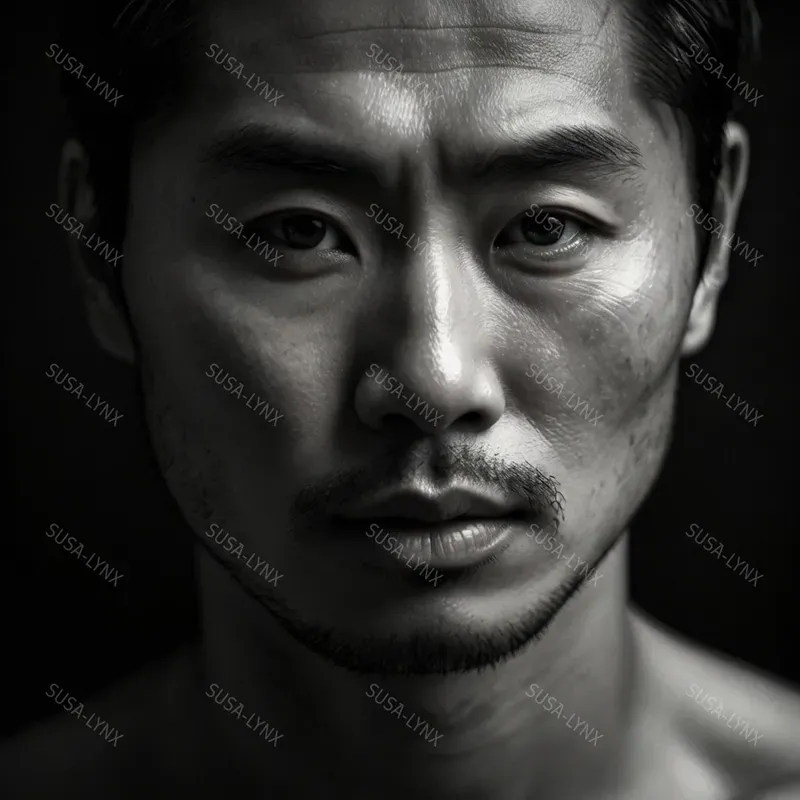 Realistic Black And White Protraits