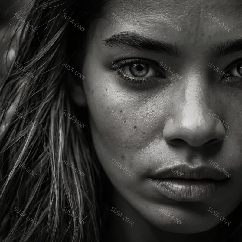 Realistic Black And White Protraits