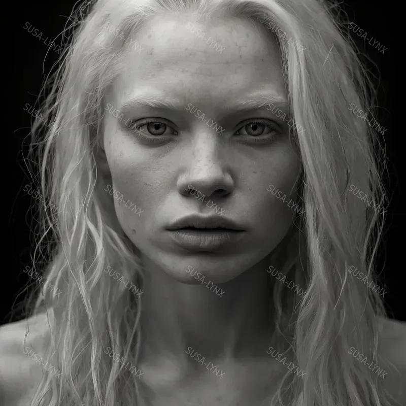 Realistic Black And White Protraits