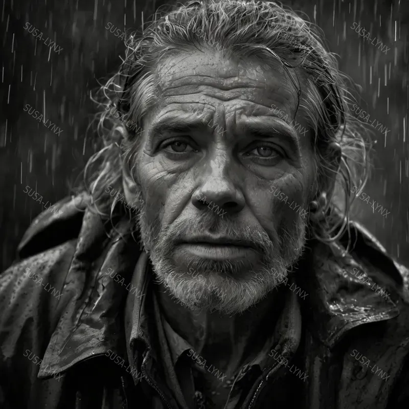 Realistic Black And White Protraits