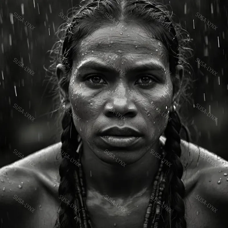 Realistic Black And White Protraits