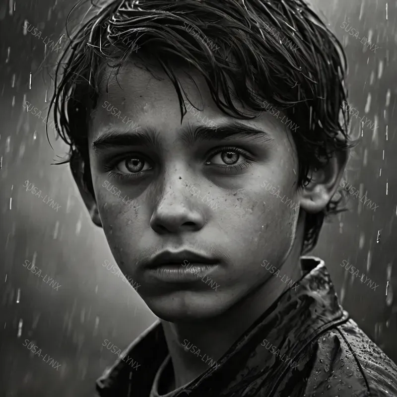 Realistic Black And White Protraits