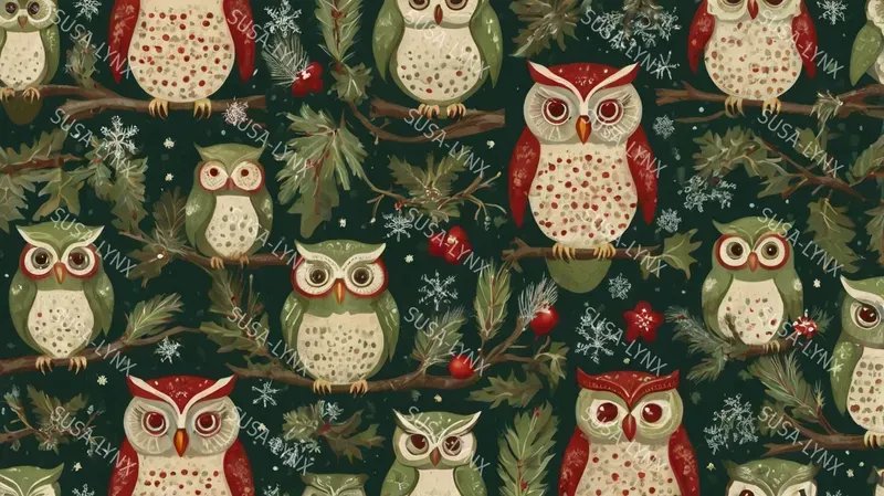 Vintage Retro Christmas Patterns