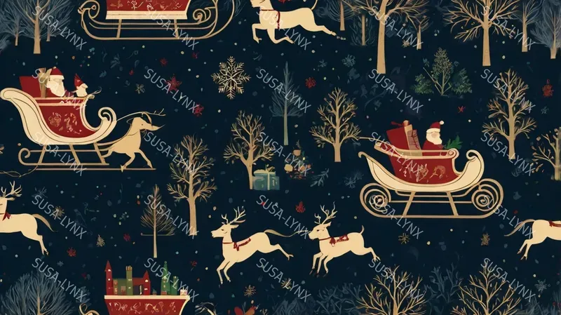 Vintage Retro Christmas Patterns