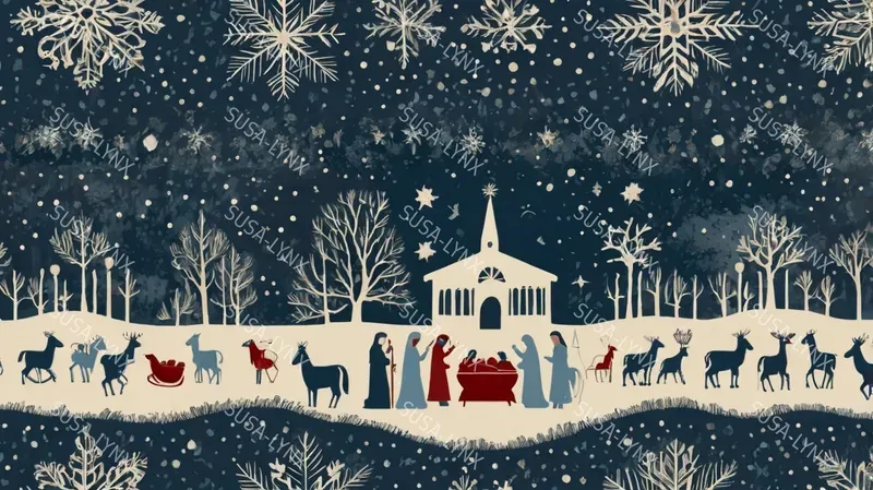 Vintage Retro Christmas Patterns