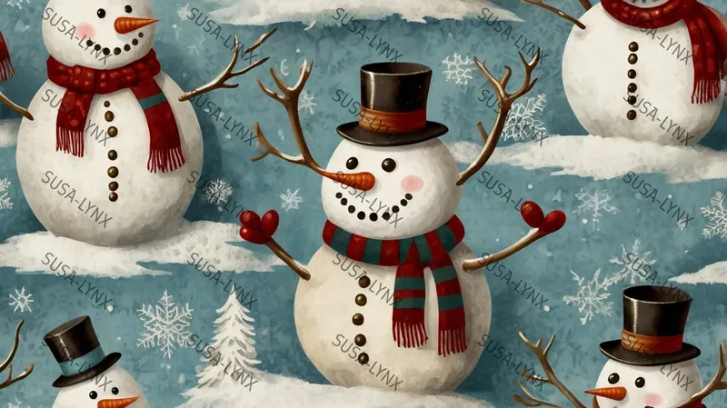 Vintage Retro Christmas Patterns