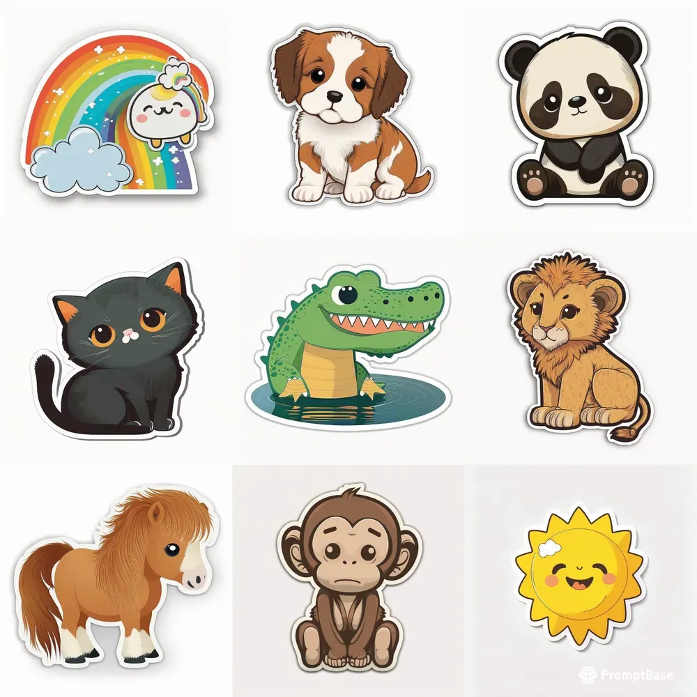 Cute Baby Animal Stickers