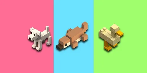 Voxel Animals generated by dalle
