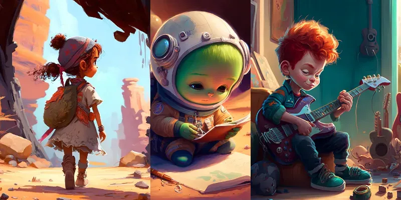 Scenes From Childrens Storybooks generated by undefined