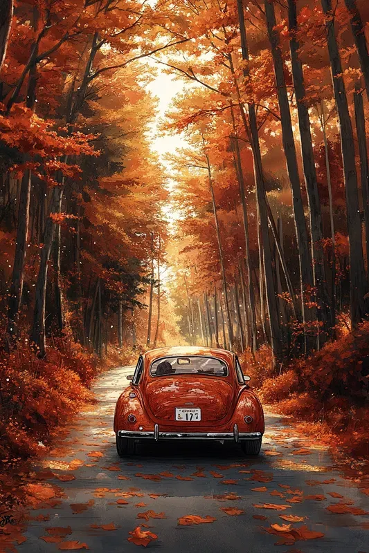 Vibrant Sunset Nature Paintings