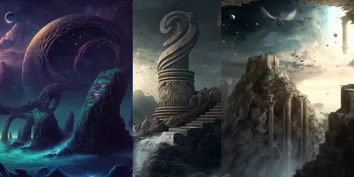 Otherworldly Landscapes generated by midjourney