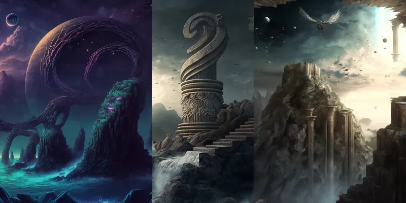 Otherworldly Landscapes generated by undefined