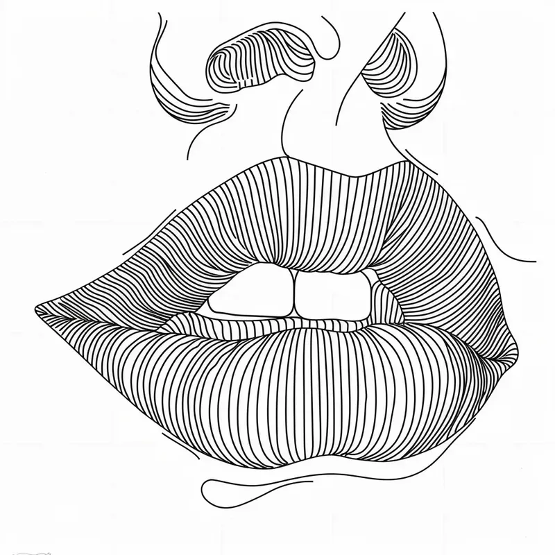 Abstract Line Art