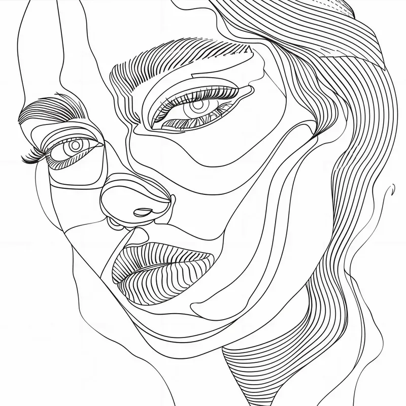 Abstract Line Art