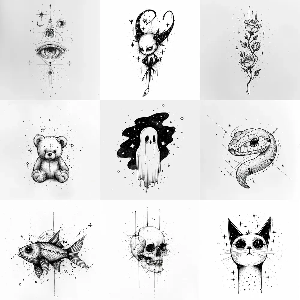 Creepy And Cute Tattoos