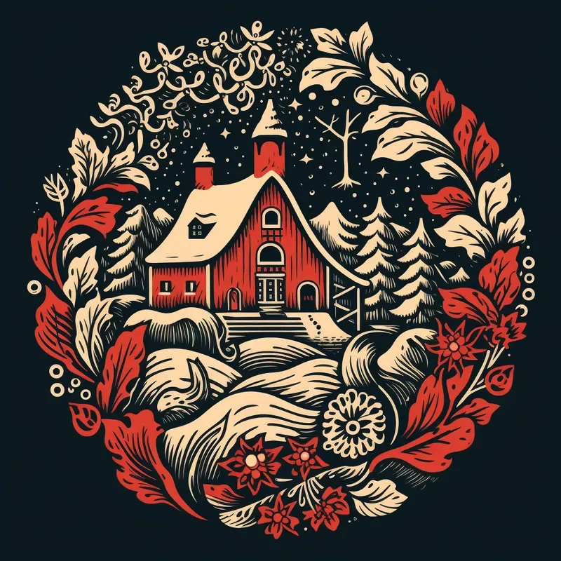 German Folk Art Woodcuts