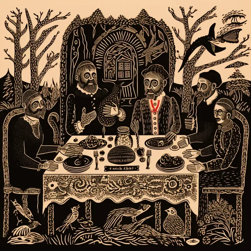 German Folk Art Woodcuts