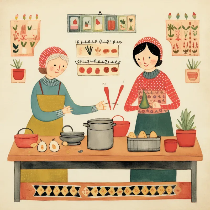 German Folk Art Collages