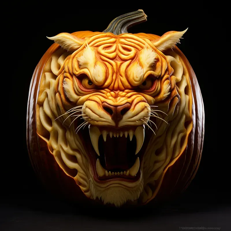Scary Carved Pumpkins