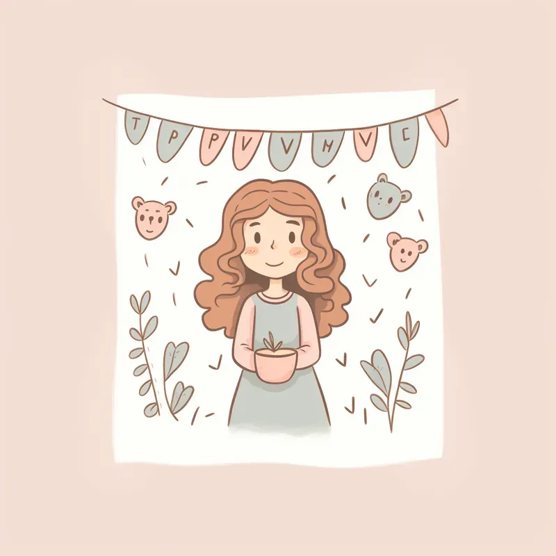 Cute Girly Cottagecore Doodles