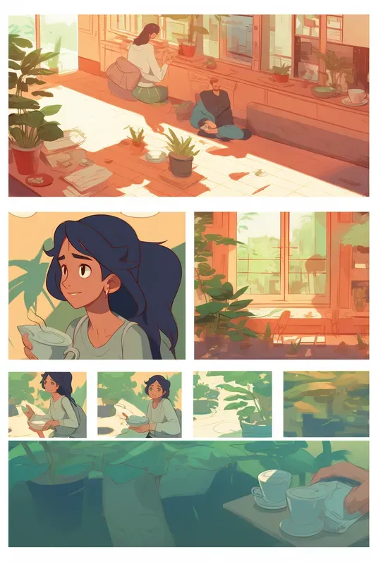 2D Animation Comic Book Pages