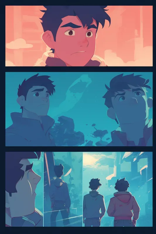 2D Animation Comic Book Pages