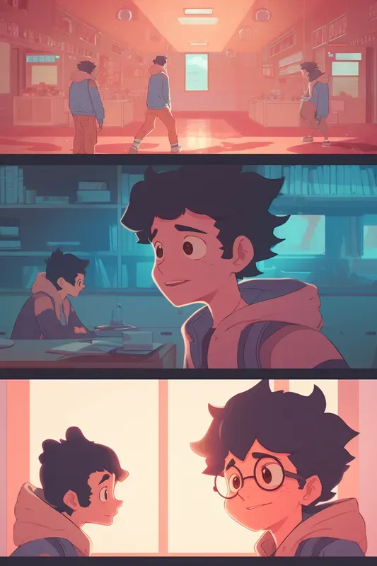 2D Animation Comic Book Pages
