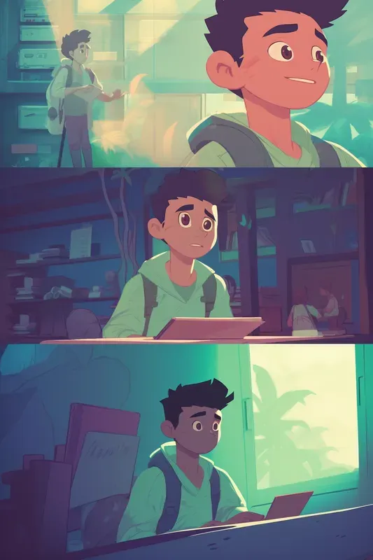 2D Animation Comic Book Pages