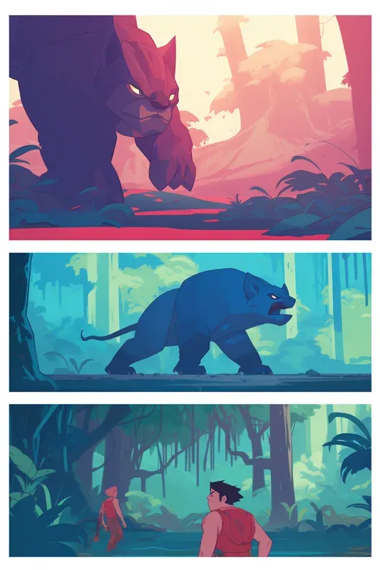2D Animation Comic Book Pages