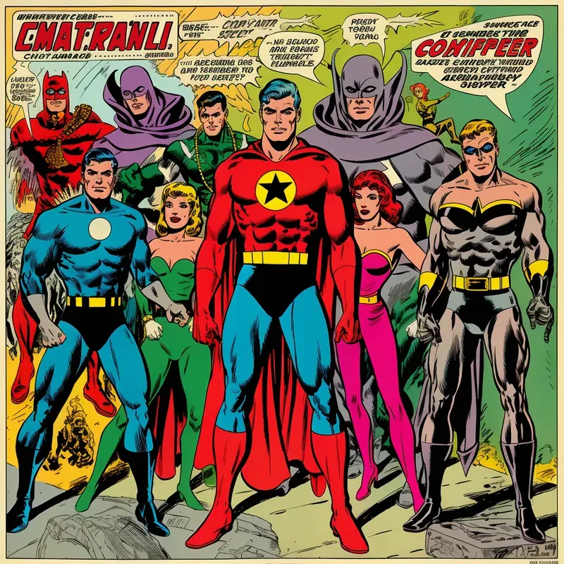 Retro Comic Book Covers