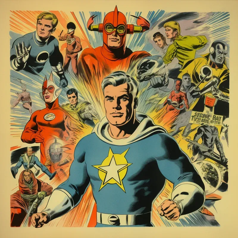 Retro Comic Book Covers