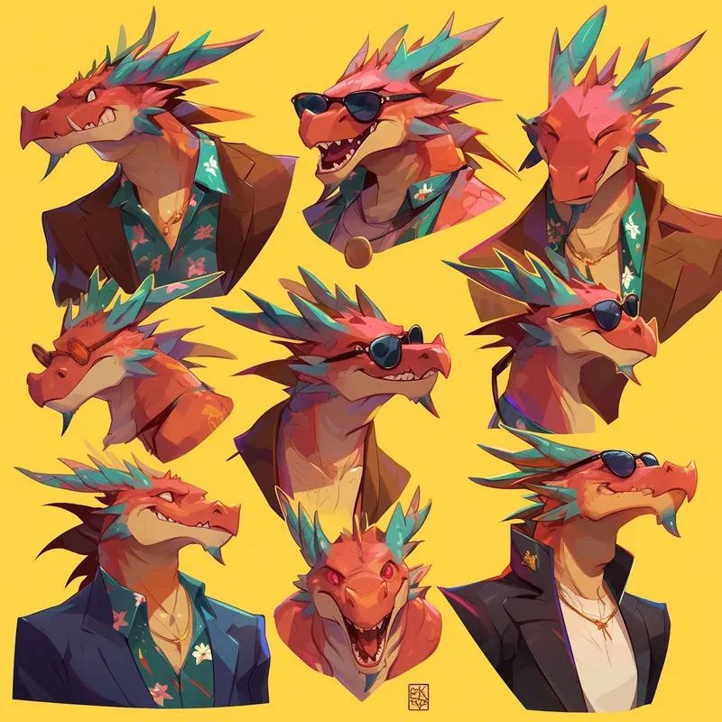Character Facial Expression Sheets