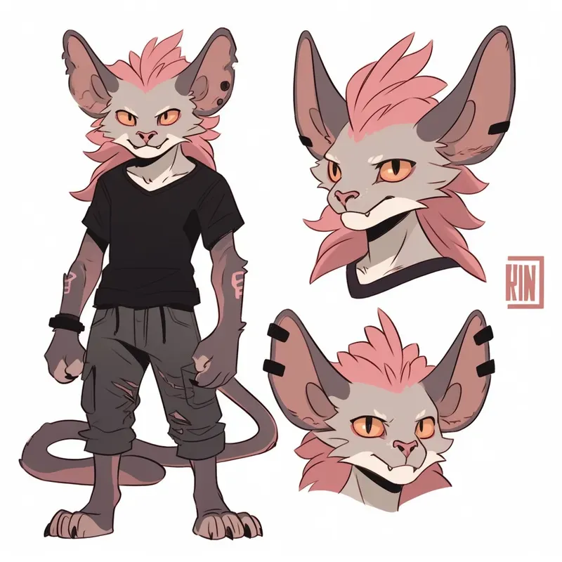 Edgy Adoptable Fursona Furries