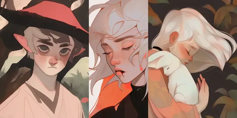 Fantasy Character Illustrations generated by undefined