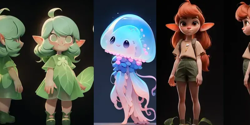 Cute Chibi Character Designs generated by undefined