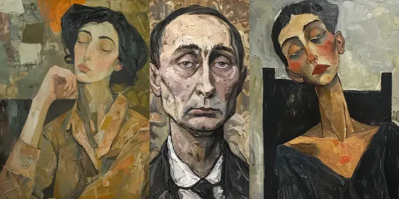 Moody Oil Paintings generated by undefined