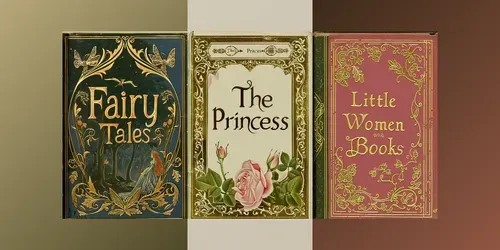 Vintage Fairytale Book Covers generated by midjourney