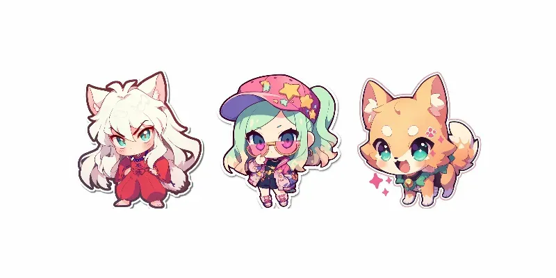 Chibi Cuties Sticker Packs generated by undefined