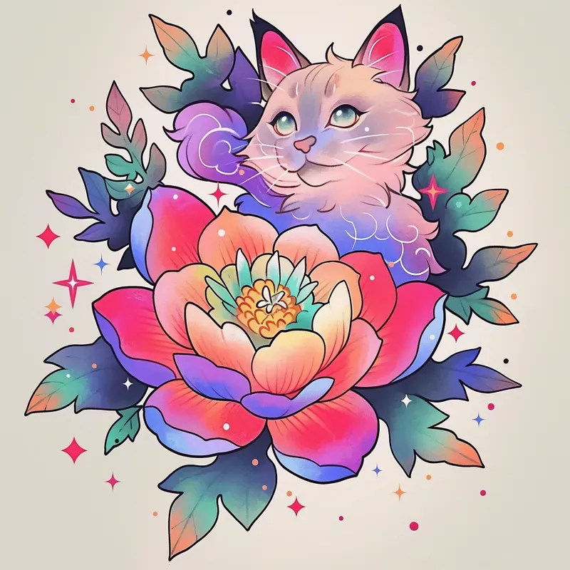 Girly Pastel Tattoo Designs