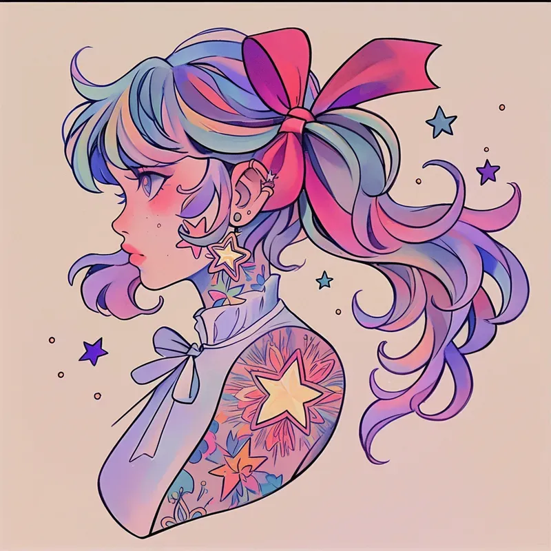 Girly Pastel Tattoo Designs