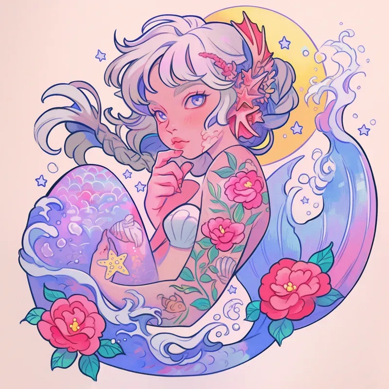 Girly Pastel Tattoo Designs